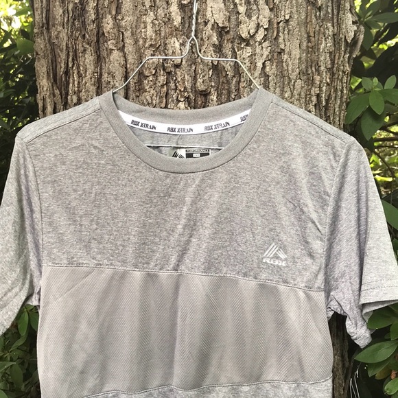 NWT RBX Reebok Perform Gray SS Tee Flexibility Quick Drying Lightweight L 14/16 - Picture 2 of 15